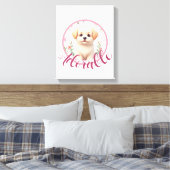 Toile Décoration de mur de nurserie de chiot adorable (Insitu(Chambre))