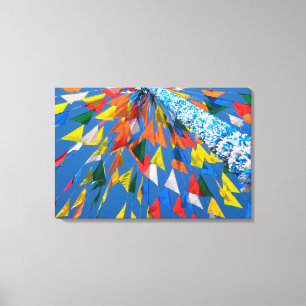 Toile Décoration du drapeau triangulaire