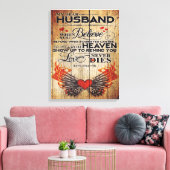 Toile Décoration Familiale, À Mon Mari Cadeau (Insitu(Salon))