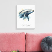 Toile Décoration murale côtière de baleine bleue (Insitu(Salon))