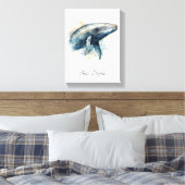 Toile Décoration murale côtière de baleine bleue (Insitu(Chambre))
