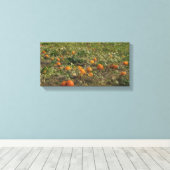Toile Décoration murale de champ de citrouilles (Insitu (Plancher de Bois))