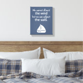 Toile Décoration murale de citation positive de bateau à (Insitu(Chambre))