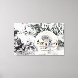 Toile Décorations de Noël vintage