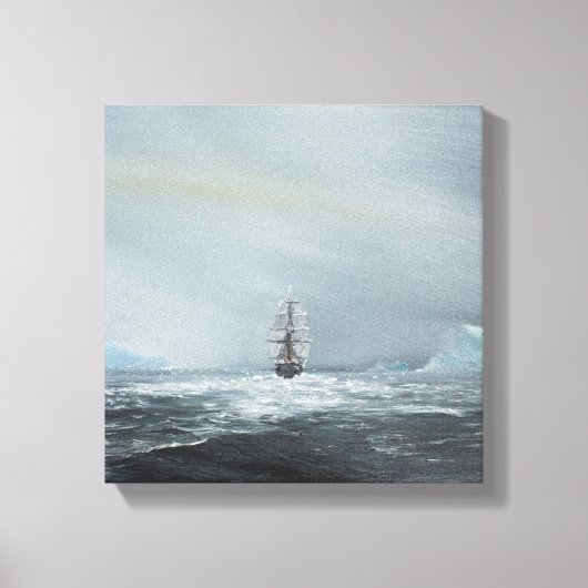 Toile Découverte Capitaine Scott Et Équipage (Recto)