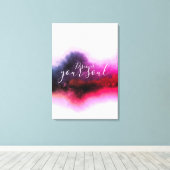 TOILE "DÉCOUVREZ VOTRE SOI" HIBISCUS ABSTRAIT (Insitu (Plancher de Bois))