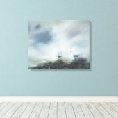 Toile Découvrir une clairière dans la brume marine Capit (Insitu (Plancher de Bois))