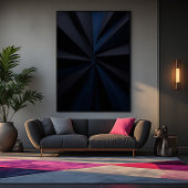 Toile Deep Blue Vortex