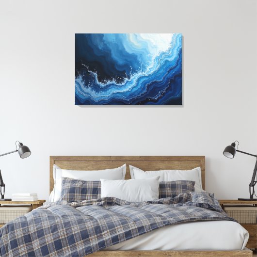 Toile Deep Current: Abstract Ocean's Fury (Insitu(Chambre))