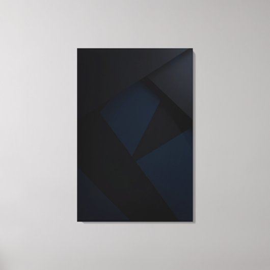 Toile Deep Night Geometry (Recto)