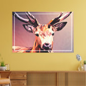 Toile Deer Small Poly Art Design (Insitu(Salon))