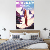 Toile Deer Valley, Park City, Utah, affiche de voyage de (Insitu(Chambre))