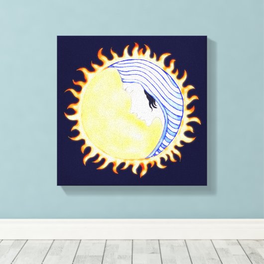 Toile Déesse de la lune (Insitu (Plancher de Bois))