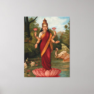 Toile Déesse de Lakshmi Fortune et prospérité