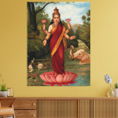 Toile Déesse de Lakshmi Fortune et prospérité (Insitu(Salon))