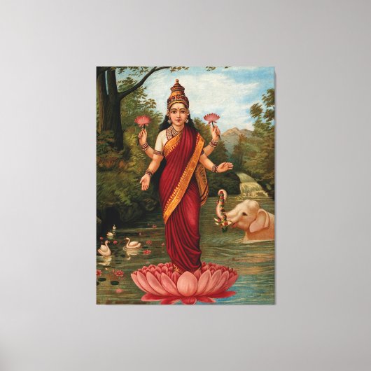 Toile Déesse de Lakshmi Fortune et prospérité (Recto)