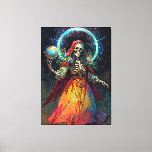 Toile Déesse de l'Inexorable Sainte Mort (Recto)