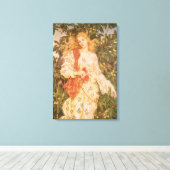 Toile Déesse des fleurs, Flora de Morgan (Insitu (Plancher de Bois))