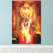 Toile Déesse du feu PELE (Insitu (Plancher de Bois))