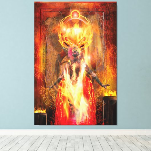 Toile Déesse du feu PELE (Insitu (Plancher de Bois))