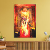 Toile Déesse du feu PELE (Insitu(Salon))
