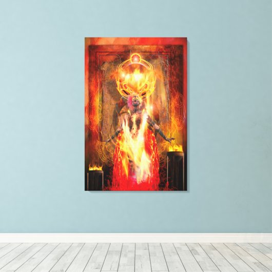 Toile Déesse du feu PELE (Insitu (Plancher de Bois))