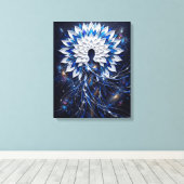 Toile Déesse Mandala Impasto Céleste (Insitu (Plancher de Bois))