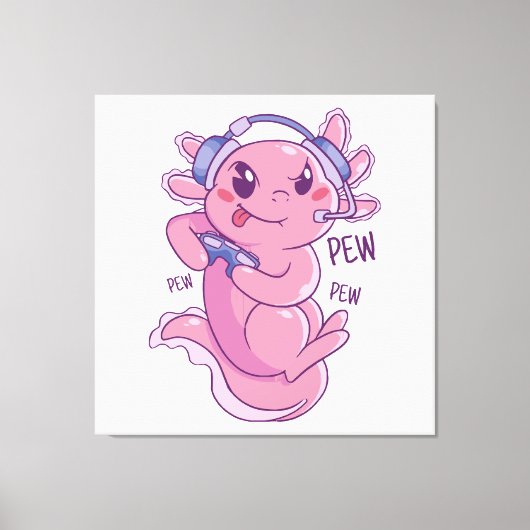 Toile Défi de jeu Axolotl Blast (Recto)