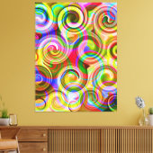 Toile Défilement Abstrait géométrique pastel (Insitu(Salon))
