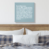 Toile Définition de la blanchisserie Crise Bleu & Blanc (Insitu(Chambre))