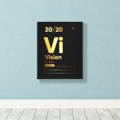 Toile Définition de la vision | Citation Motivationnelle (Insitu (Plancher de Bois))