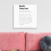 Toile Définition de l'enseignant en mathématiques, Appré (Insitu(Salon))