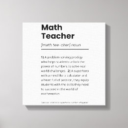 Toile Définition de l'enseignant en mathématiques, Appré
