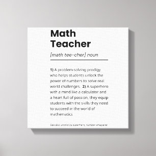 Toile Définition de l'enseignant en mathématiques, Appré