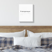 Toile Définition de l'entrepreneur | Devis motivationnel (Insitu(Chambre))
