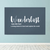 Toile Définition de wanderlust blanc gris bleu couleur (Insitu (Plancher de Bois))