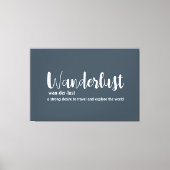 Toile Définition de wanderlust blanc gris bleu couleur (Recto)