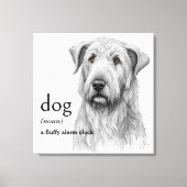 Toile Définition du dictionnaire pour CHIEN (Recto)