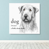Toile Définition du dictionnaire pour CHIEN (Insitu (Plancher de Bois))