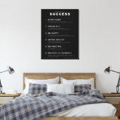Toile Définition du succès | Citation motivationnelle (Insitu(Chambre))