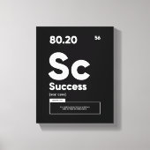 Toile Définition du succès | Citation Motivationnelle OE (Recto)