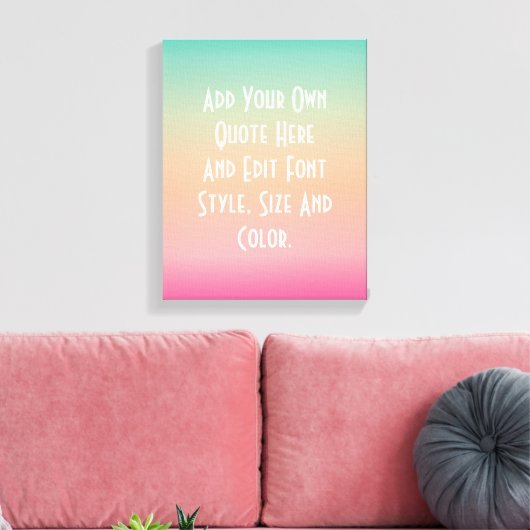 Toile dégradé de couleurs moderne (Insitu(Salon))