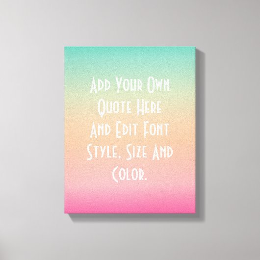 Toile dégradé de couleurs moderne (Recto)