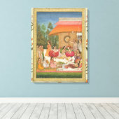 Toile Dégustation féminine, du Petit Album Clive (Insitu (Plancher de Bois))