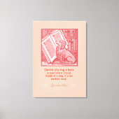 Toile Dehors d'un chien - Devis de Groucho Marx (Recto)