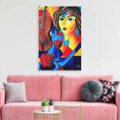 Toile Déjeuner avec des Couleurs (Insitu(Salon))