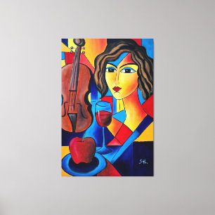 Toile Déjeuner avec des Couleurs