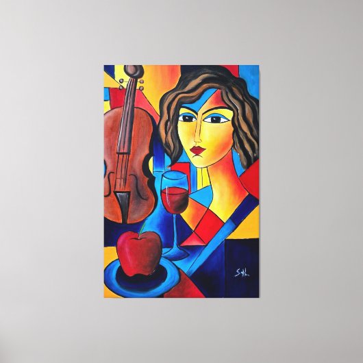 Toile Déjeuner avec des Couleurs (Recto)