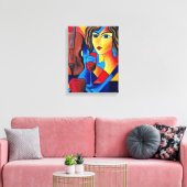 Toile Déjeuner avec des Couleurs (Insitu(Salon))