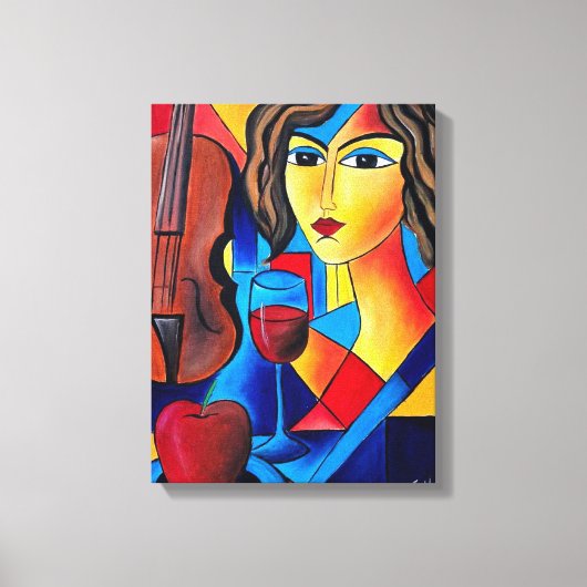 Toile Déjeuner avec des Couleurs (Recto)